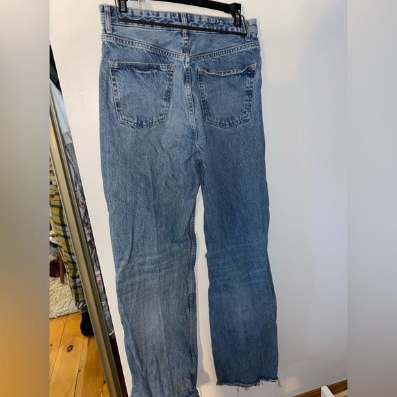 flared dark blue ZARA jeans - Picture 2 of 3